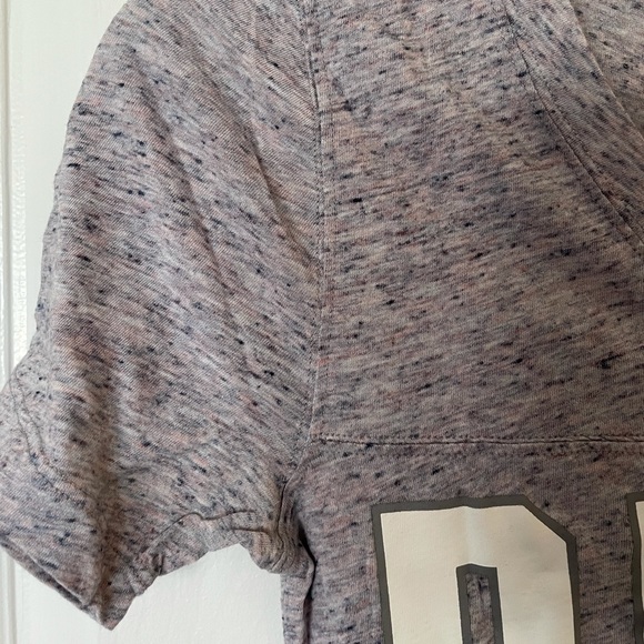PINK by VS Grey/Pink/Orange Logo V-neck Tee XS - Picture 2 of 8